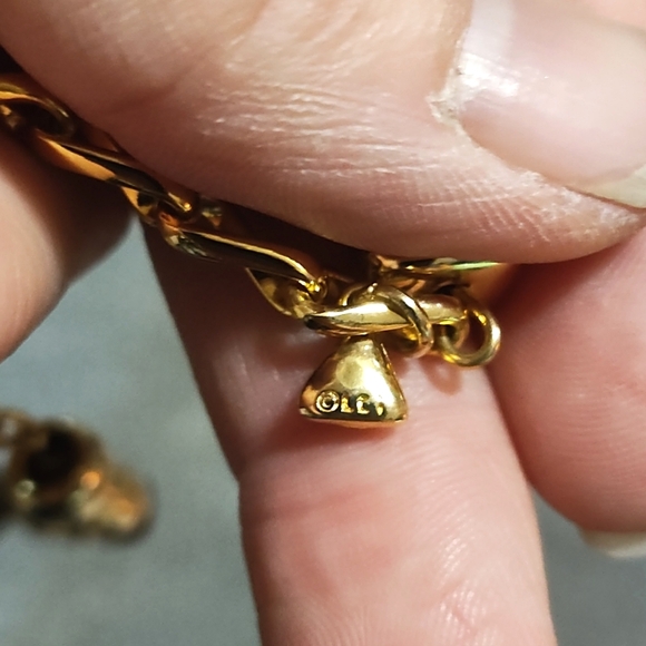 LIZ CLAIBORNE VINTAGE GRADUATED GOLD-TONE BEADED HOOK CLASP 15-19" NECKLACE - Picture 9 of 10